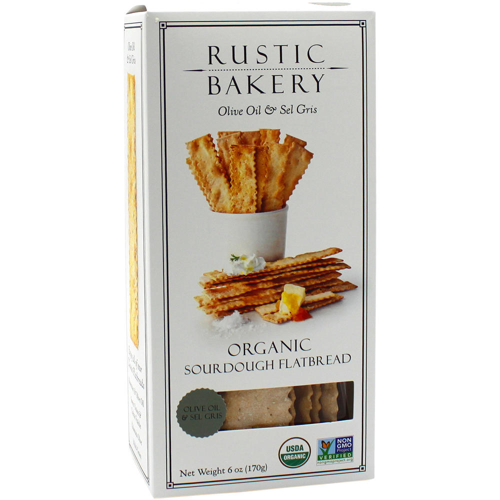 Rustic Bakery Olive Oil & Sel Gris Organic Sourdough Flat Bread, 6 oz