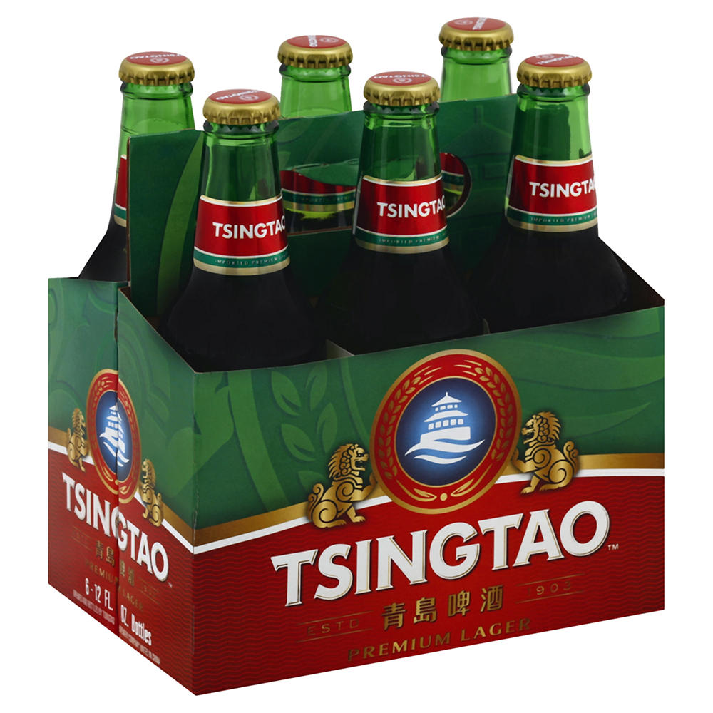 Tsingtao Premium Lager Beer 6 pk Bottles, 12 oz