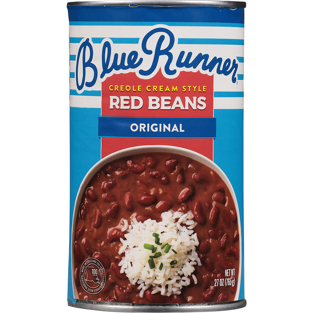 Blue Runner Creole Cream Style Red Beans - Original, 27 oz