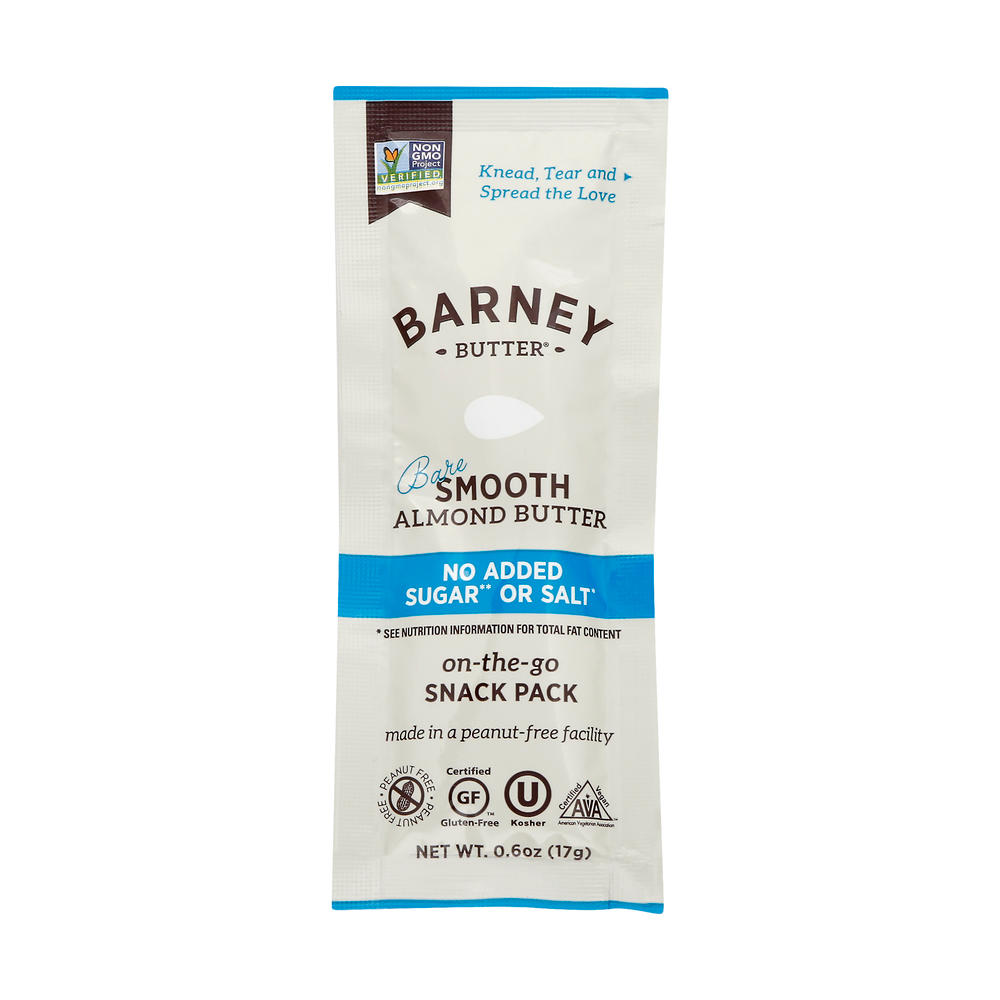 Barney Butter Bare Smooth Almond Butter , 0.6 oz