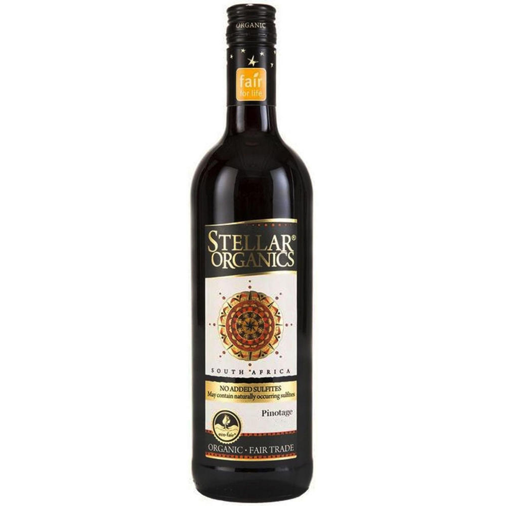 Stellar Organics Organic Pinotage South Africa Red Wine, 750 mL