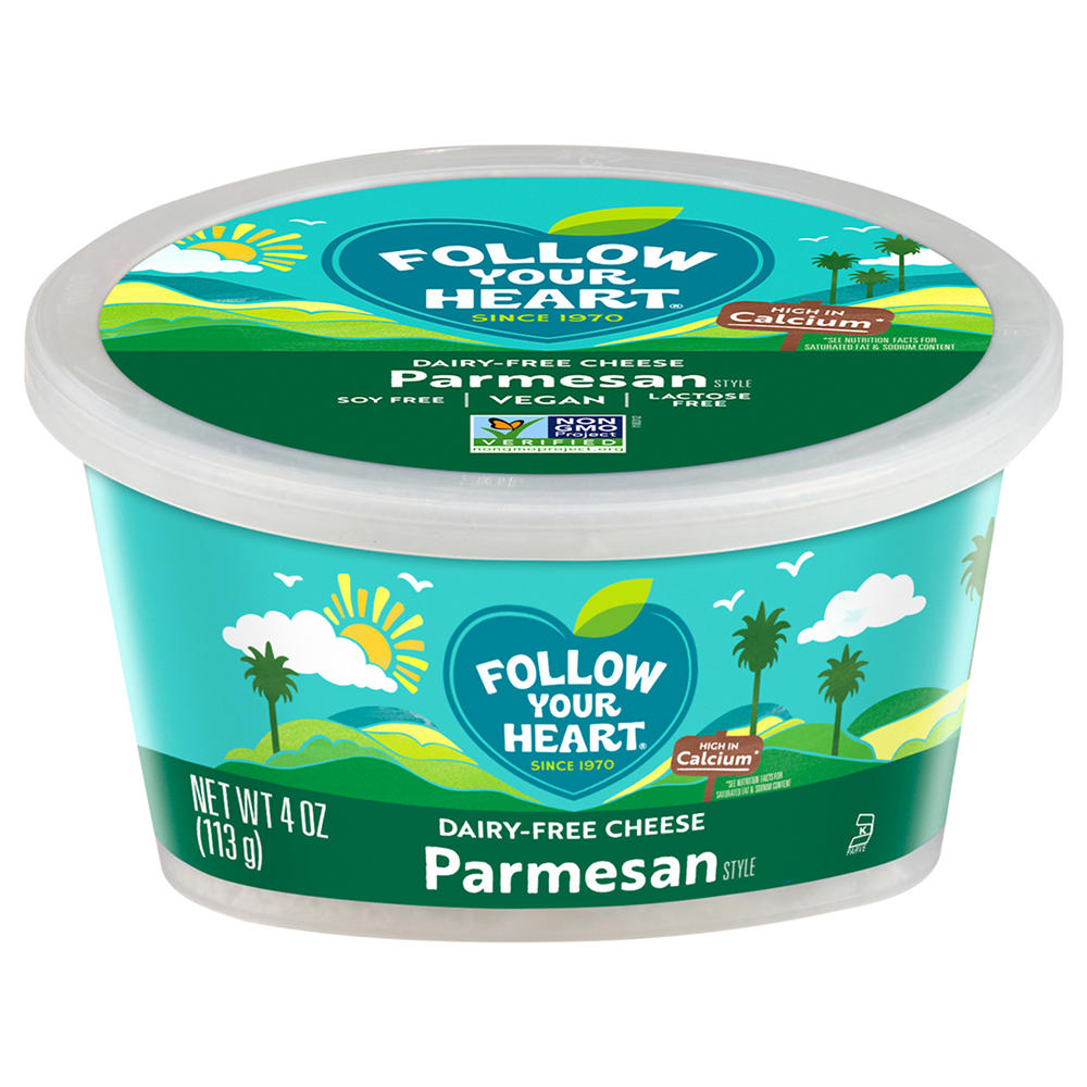 Follow Your Heart Dairy Free Parmesan Style Shredded Cheese Alternative, 4 oz