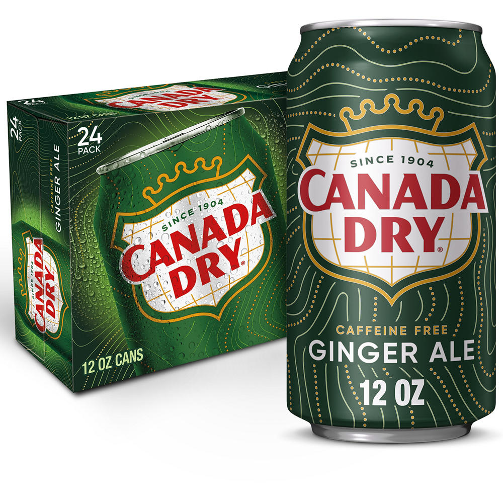 Canada Dry Ginger Ale Soda 24 pk Cans, 12 oz