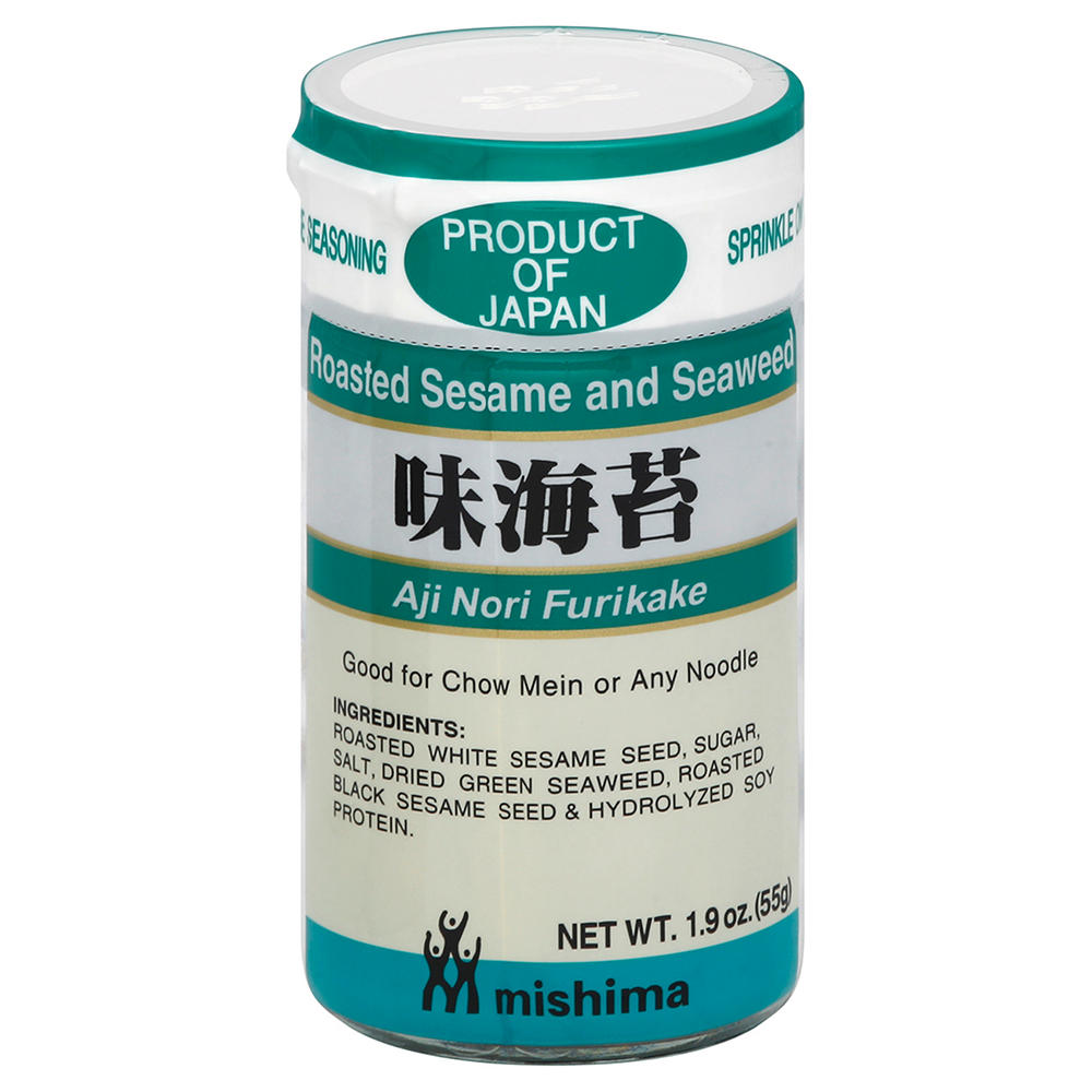 Mishima Aji Nori Furikake Roasted Sesame & Seaweed Seasoning, 1.9 oz