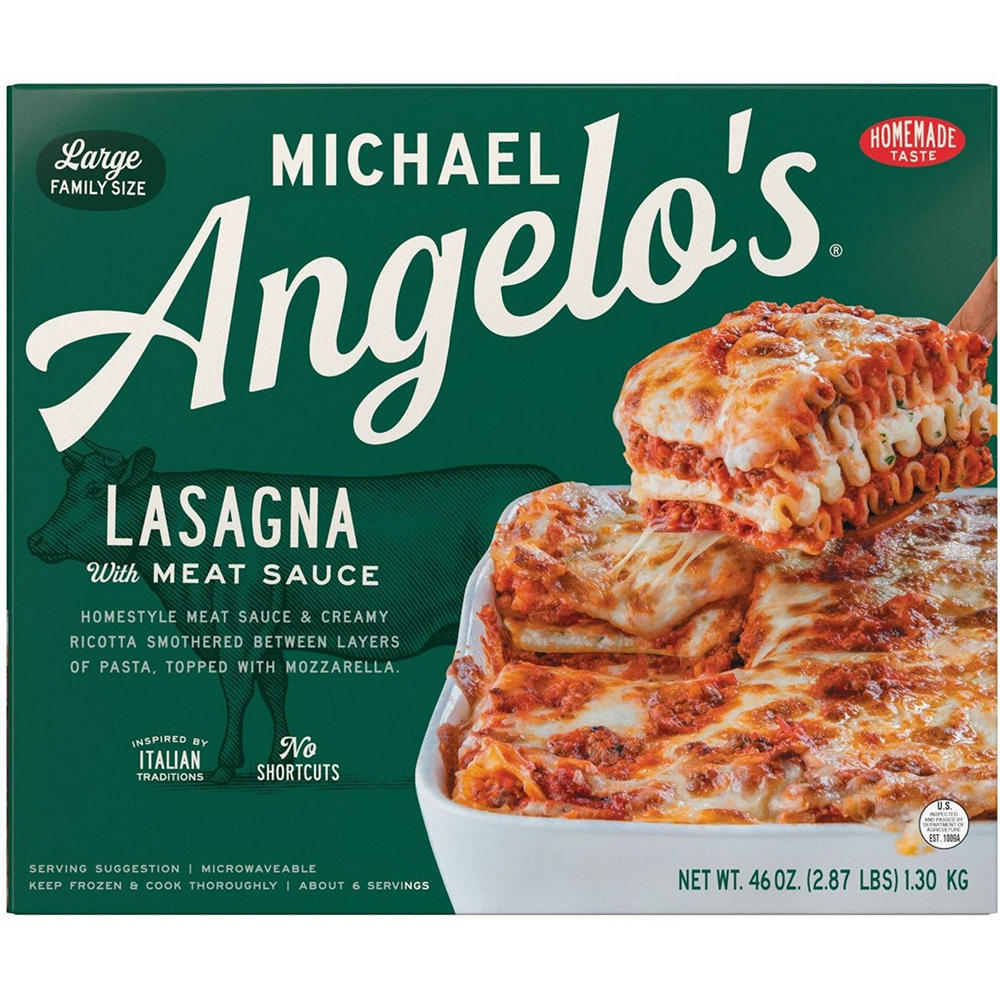 Michael Angelo's Lasagna with Meat Sauce - Large Family Size, 46 oz