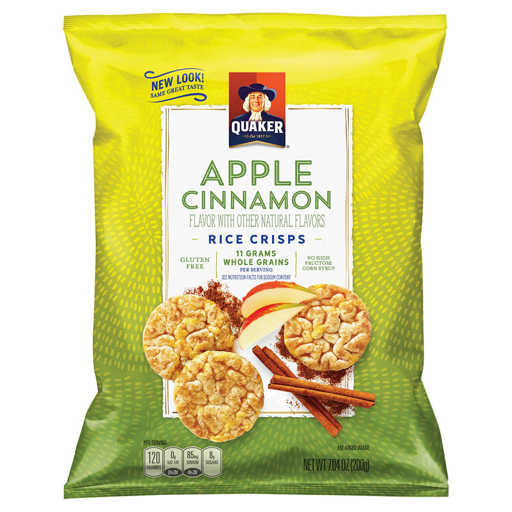 Quaker Apple Cinnamon Rice Crisps, 7.04 oz
