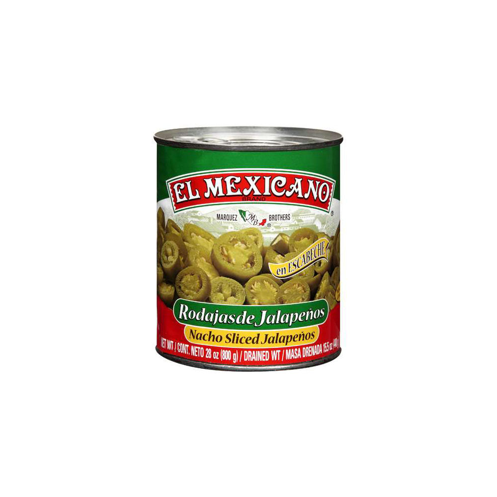 El Mexicano Nacho Sliced Jalapenos, 26 oz