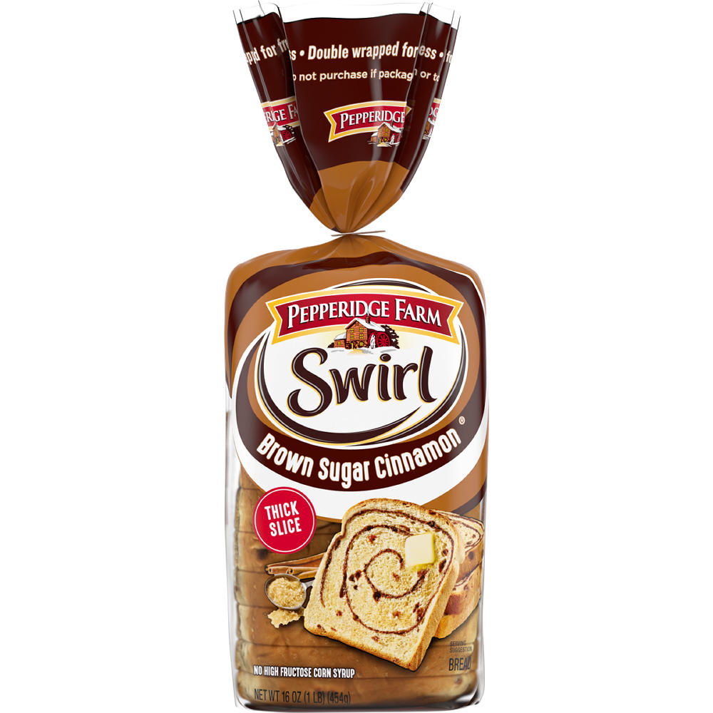 Pepperidge Farm Brown Sugar Cinnamon Swirl Sliced Bread, 16 oz