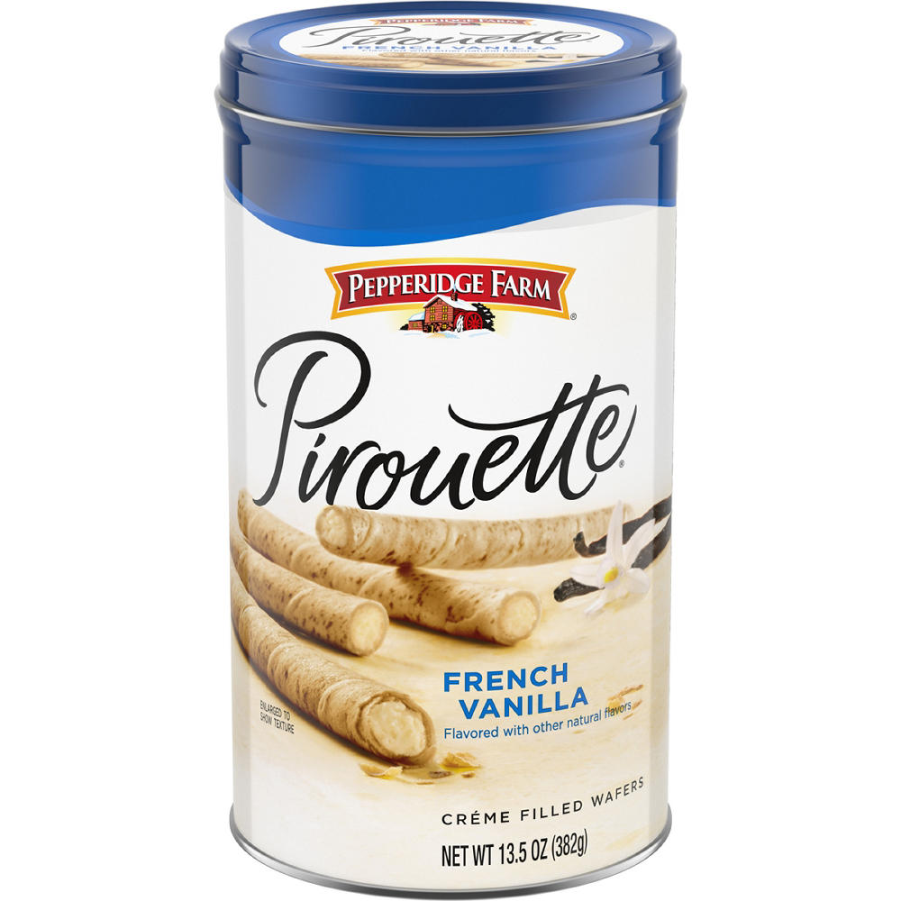 Pepperidge Farm Pirouette Crème Filled Wafers French Vanilla Cookies, 13.5 oz