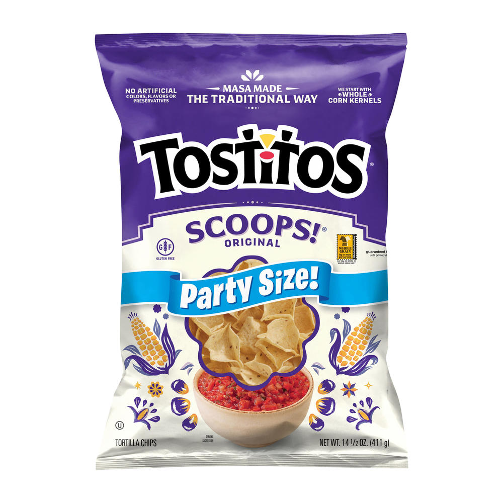 Tostitos Scoops! Original Tortilla Chips - Party Size, 14.5 oz
