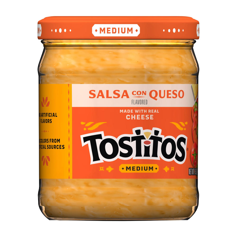 Tostitos Medium Salsa con Queso Flavored Dip, 15 oz
