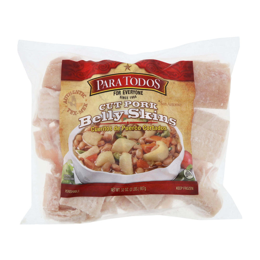 Para Todos Frozen Cut Pork Belly Skins , 32 oz