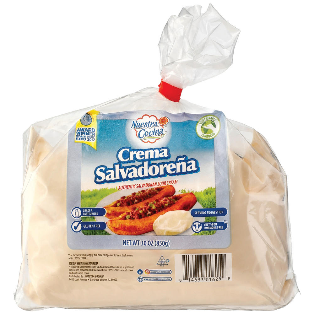 Nuestra Cocina Crema Salvadoreña Sour Cream, 30 oz