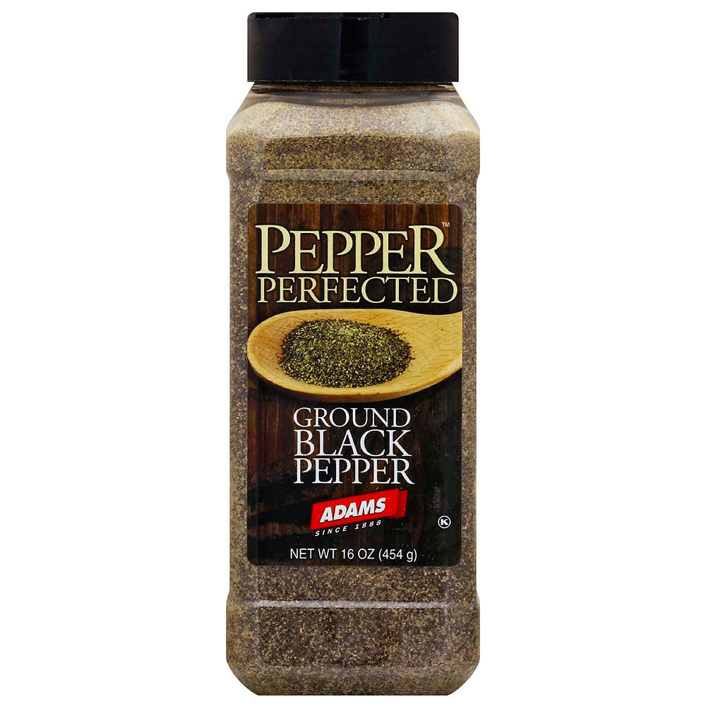Adams Saver Size Ground Black Pepper, 16 oz