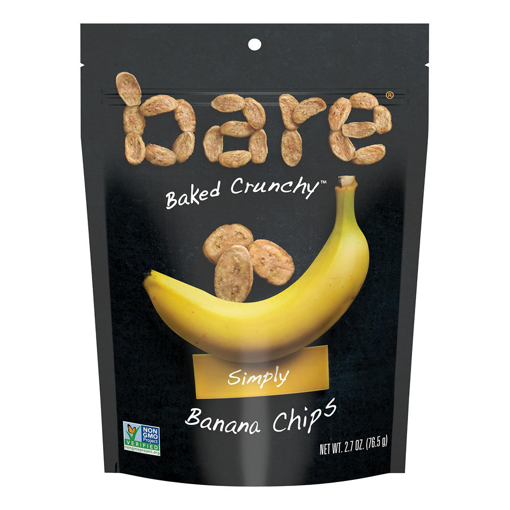 Bare Baked Crunchy Simply Banana Chips, 2.70 oz