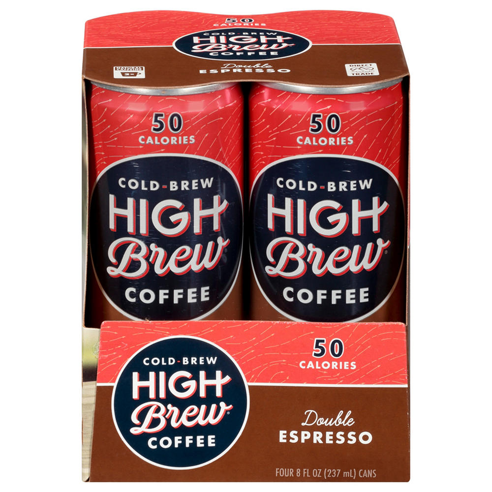 High Brew Double Espresso Coffee 4 pk Cans, 8 oz