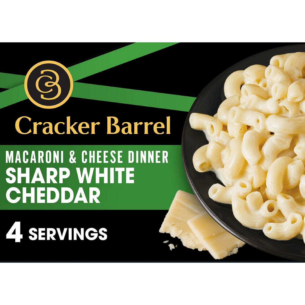 Cracker Barrel Sharp White Cheddar Macaroni & Cheese Dinner, 14 oz