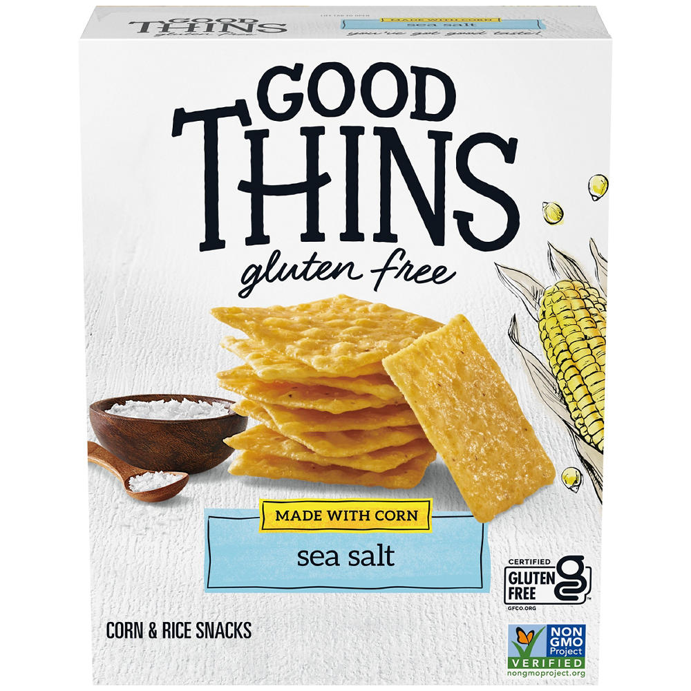 Good Thins Gluten Free Sea Salt Corn Snacks, 3.5 oz