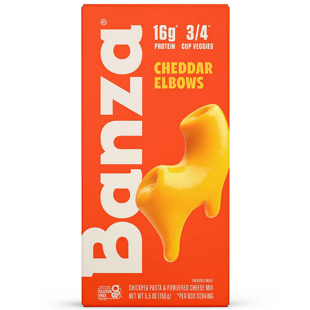 Banza 16g Protein Chickpea Pasta Mac & Classic Cheddar Elbows, 5.5 oz