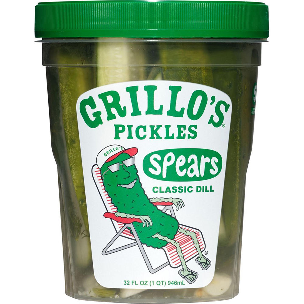 Grillo's Pickles Classic Dill Spears, 32 oz