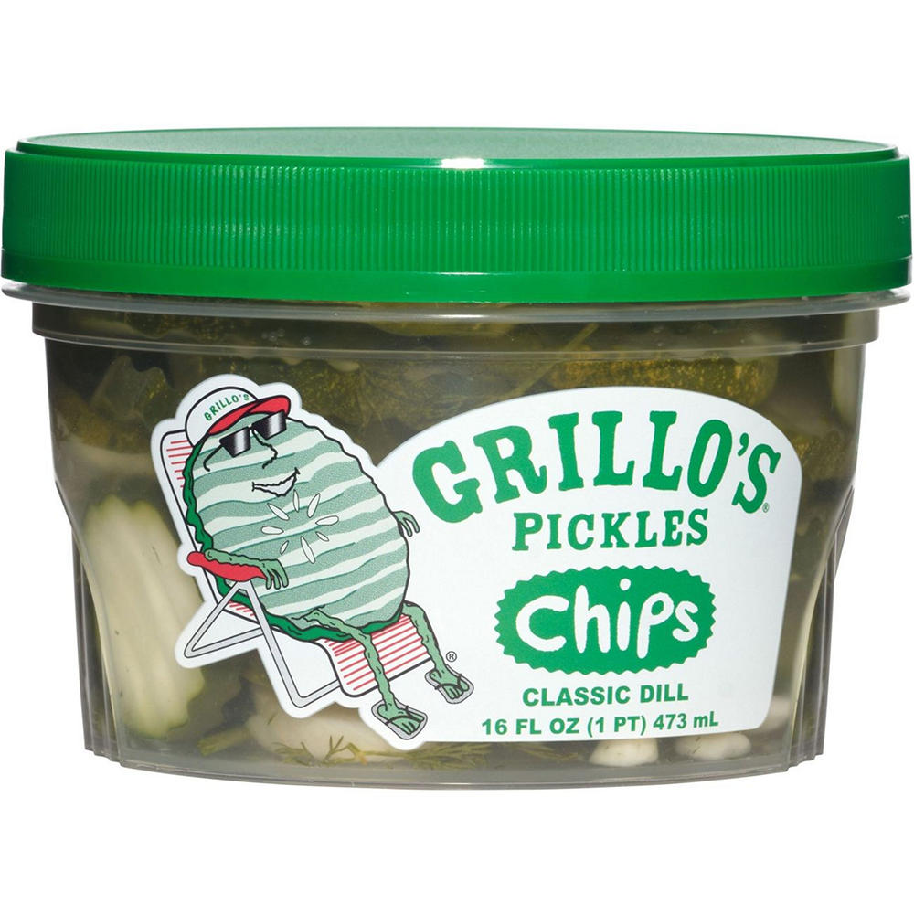 Grillo's Pickles Classic Dill Chips, 16 oz