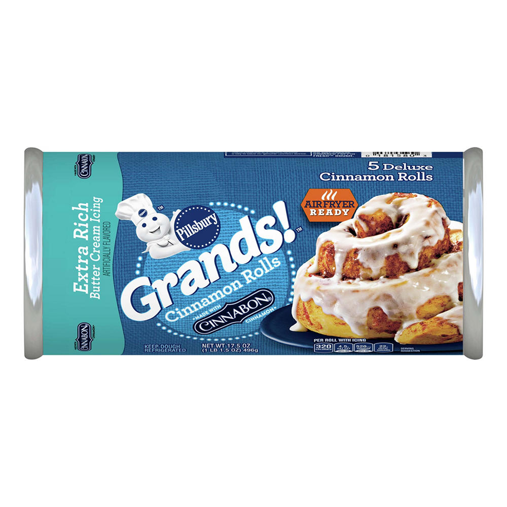 Pillsbury Grands! Cinnabon Extra Rich Butter Cream Cinnamon Rolls, 5 ct