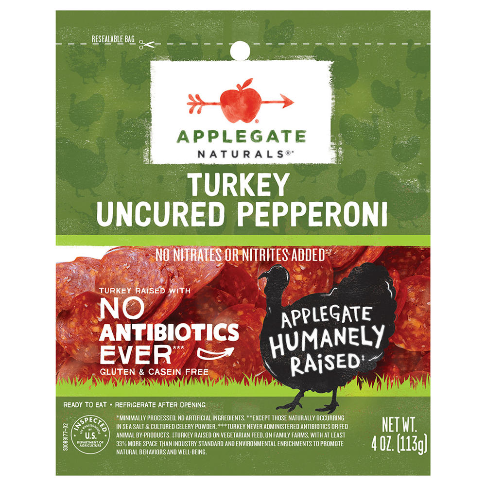Applegate Naturals Uncured Turkey Pepperoni, 4 oz