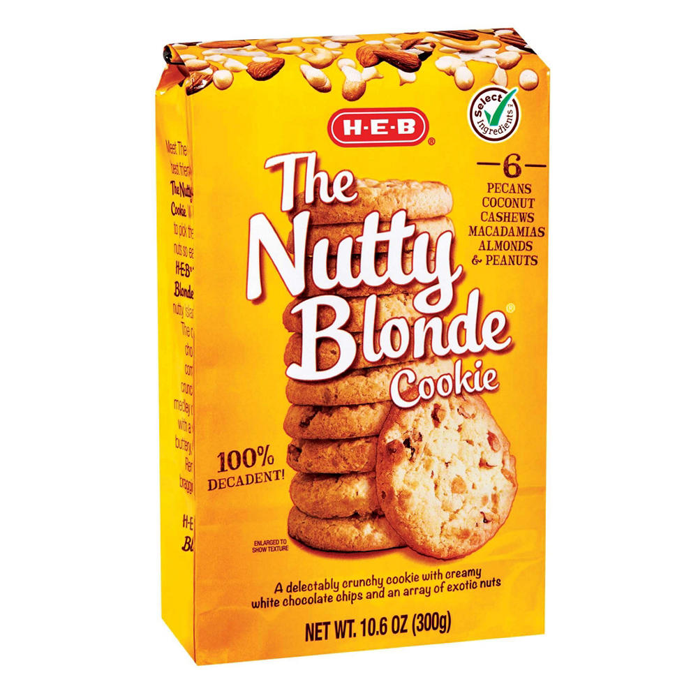 H-E-B The Nutty Blonde Cookies, 10.6 oz