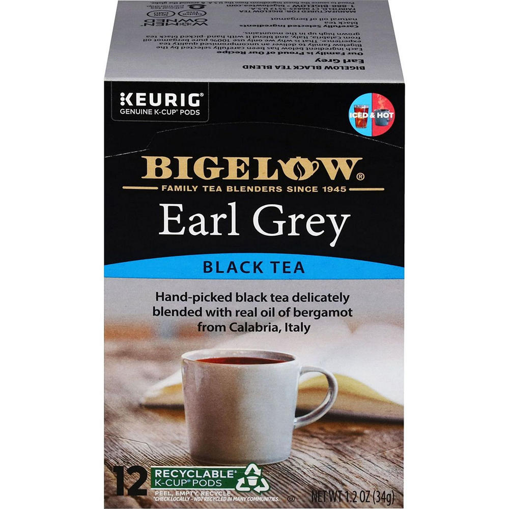 Bigelow Earl Gray Black Tea Single Serve K Cups, 12 ct