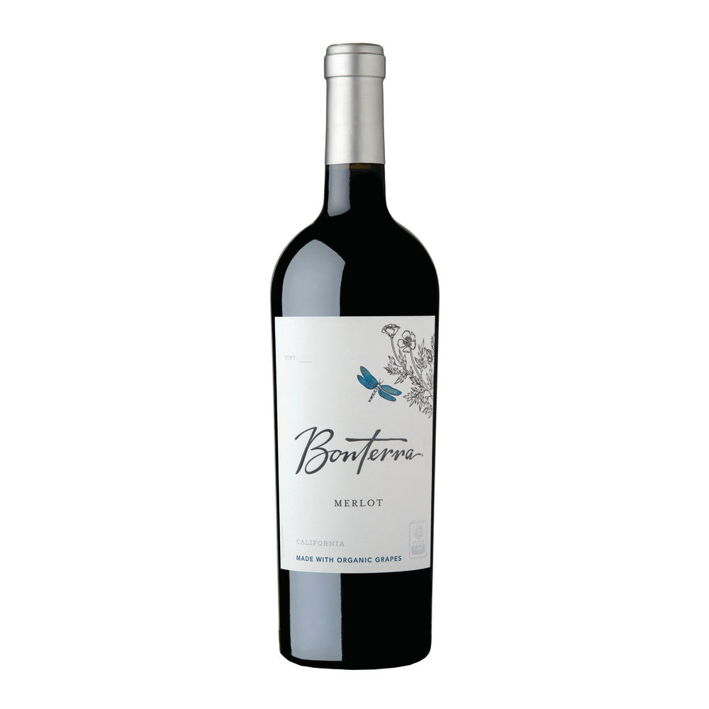 Bonterra Organic Merlot California Red Wine, 750 mL