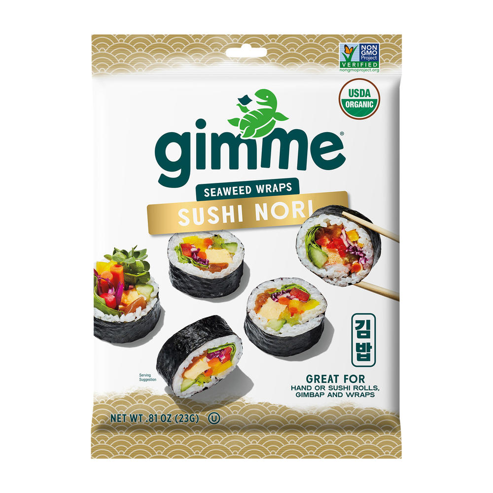 gimme Organic Sushi Nori Seaweed Wraps, 9 ct