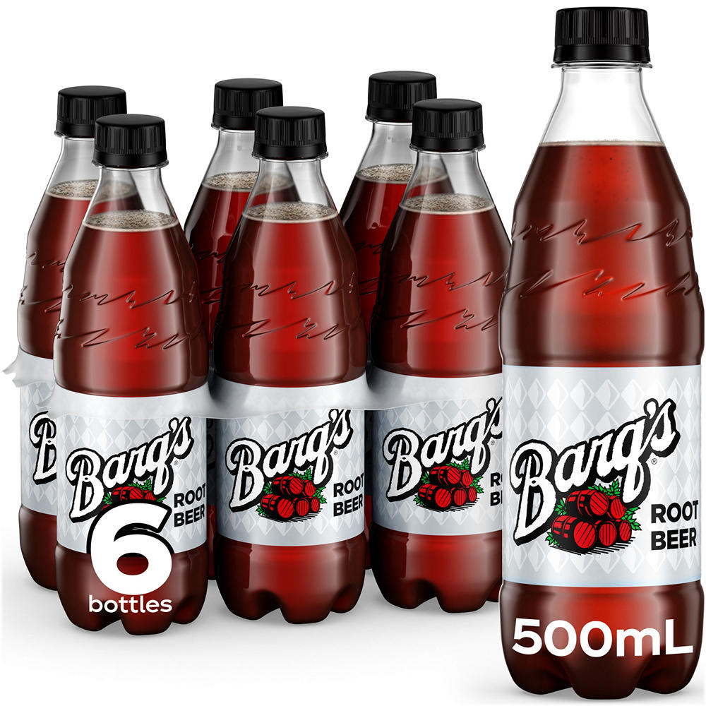 Barq's Root Beer Soda Soft Drink 6 pk Bottles, 16.9 oz