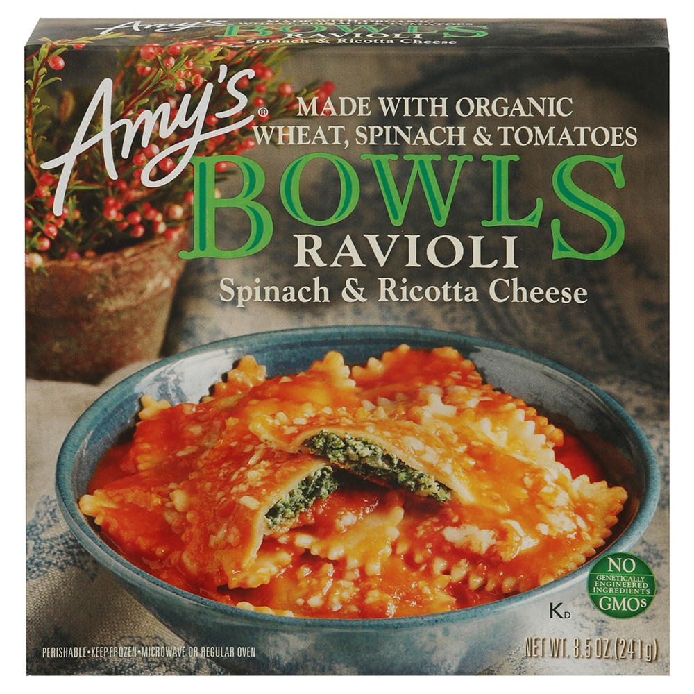 Amy's Spinach & Ricotta Cheese Ravioli Bowl, 8.5 oz