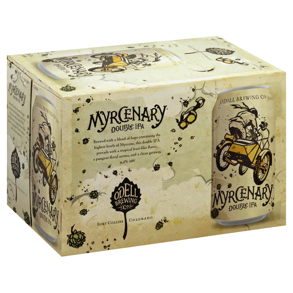 Odell Myrcenary Double IPA Craft Beer 6 pk Cans, 12 oz