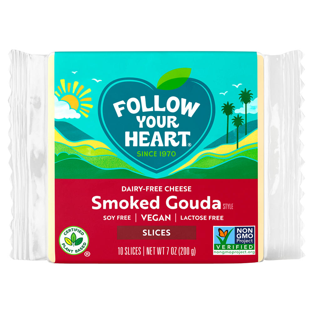 Follow Your Heart Dairy Free Smoked Gouda Style Cheese Slices, 10 ct