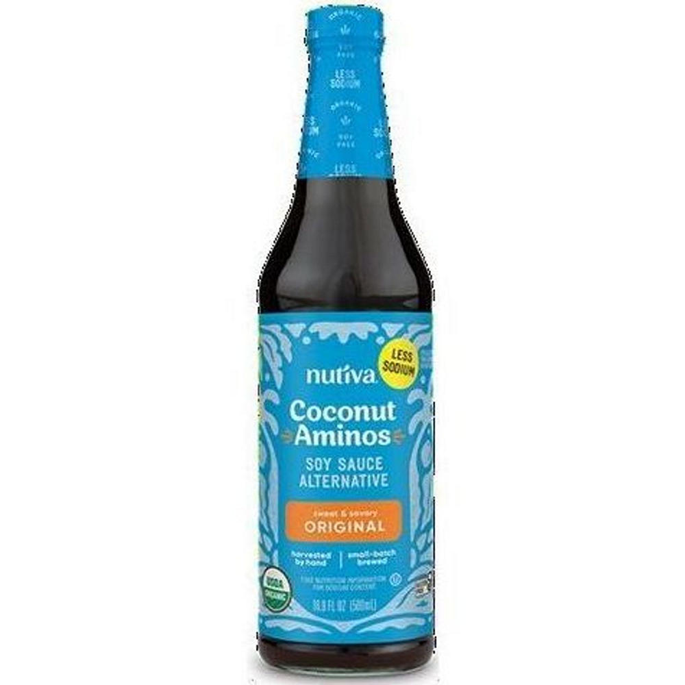 Nutiva Gluten Free Soy Free Coconut Aminos Soy Sauce Alternative, 16.9 oz