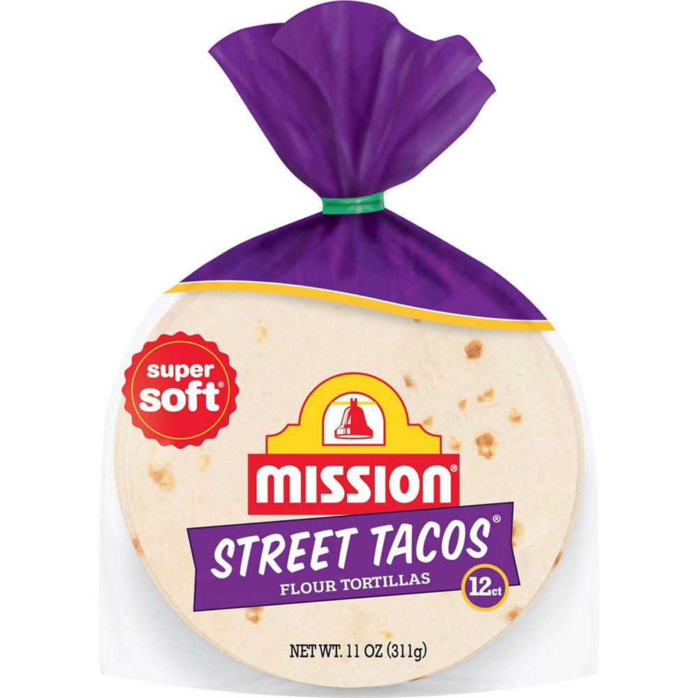 Mission Super Soft Flour Tortillas, Street Taco Size, 12 ct