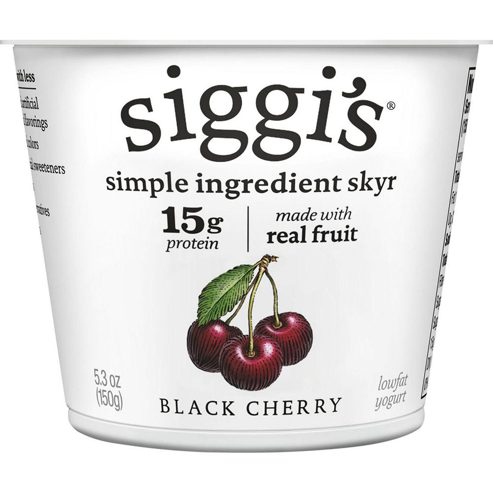 Siggi's 2% Non-Fat Strained Cream Skyr Yogurt - Black Cherry, 5.3 oz
