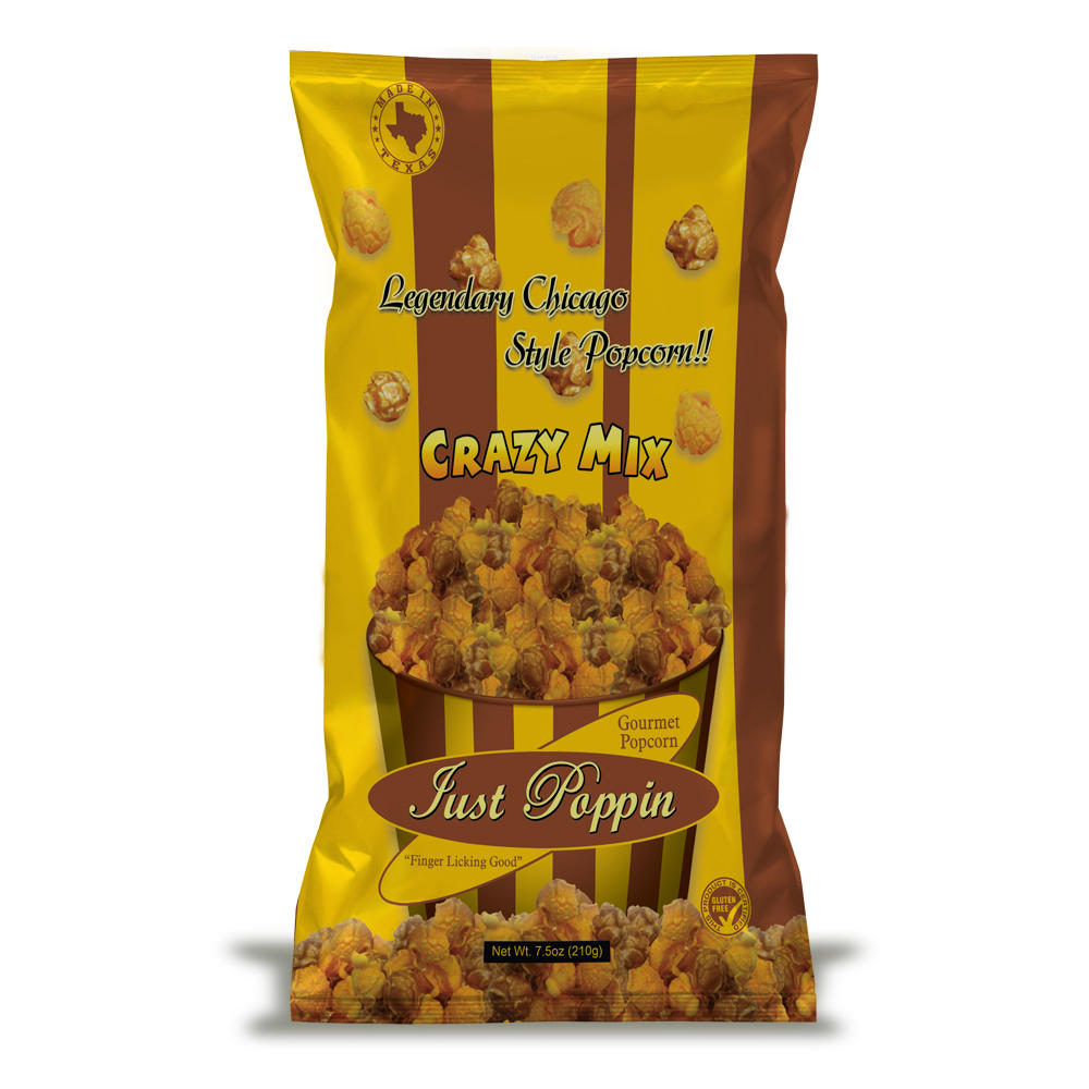 Just Poppin Gourmet Popcorn - Crazy Mix, 7.5 oz