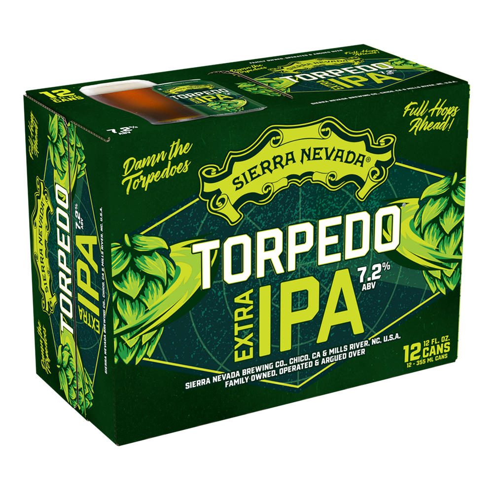 Sierra Nevada Torpedo Extra IPA Craft Beer, 12 oz Cans, 12 pk