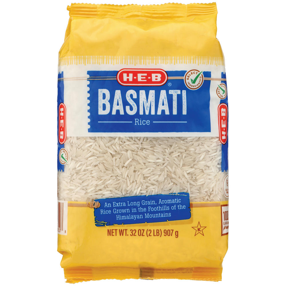 H-E-B Extra Long Grain Basmati Rice, 2 lbs