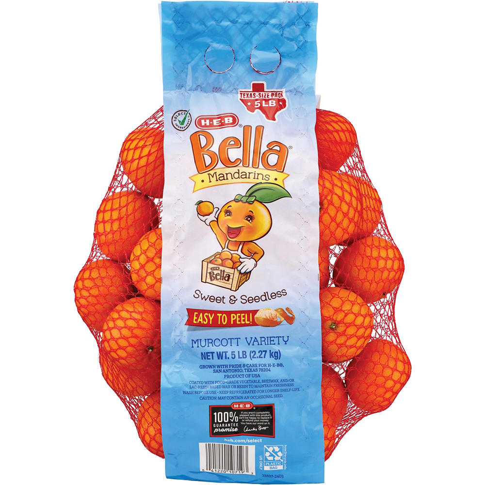H-E-B Bella Mandarin Oranges, 5 lb bag