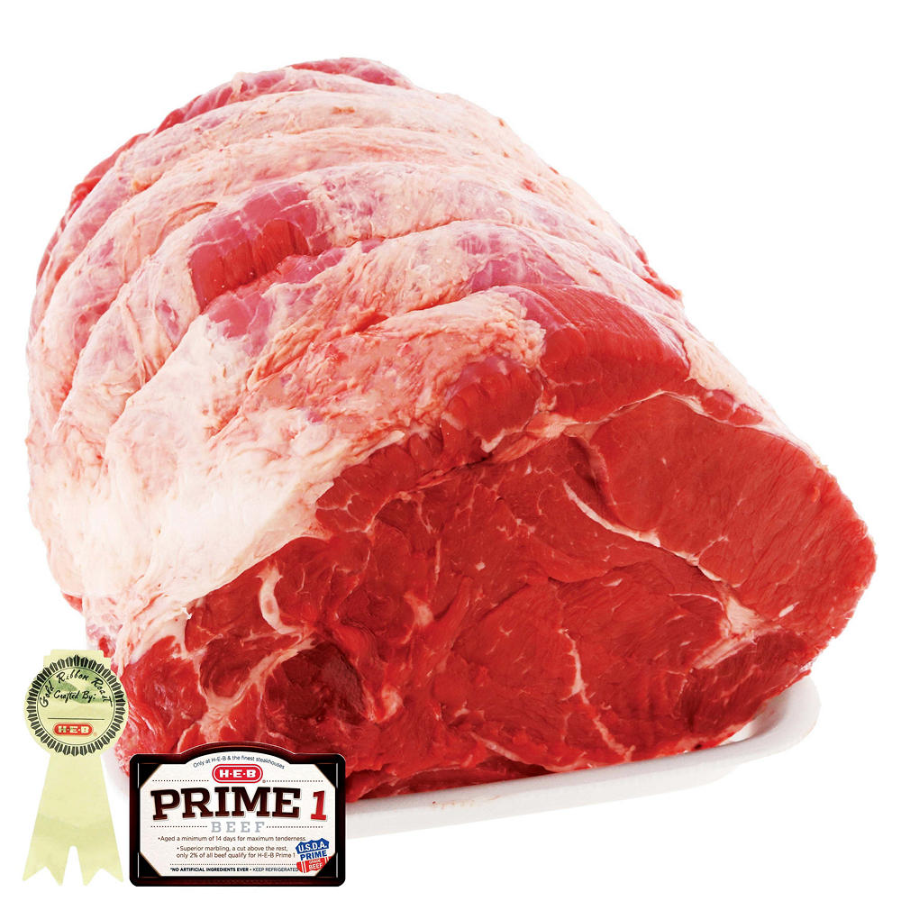 H-E-B Prime 1 Beef Chuck Roast, Boneless, USDA Prime, Gold Ribbon, Avg. 5.97 lbs