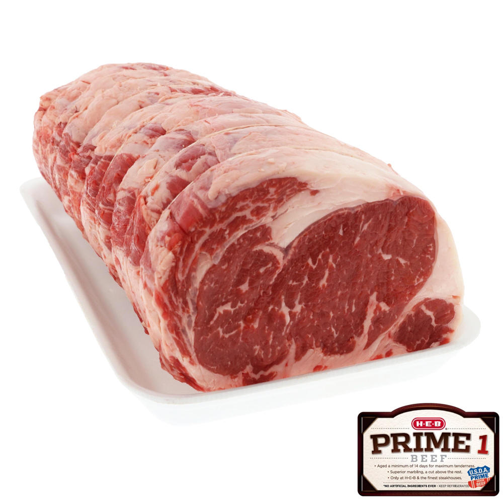 H-E-B Prime 1 Beef Boneless Whole Ribeye Roast, Avg. 18.0 lbs