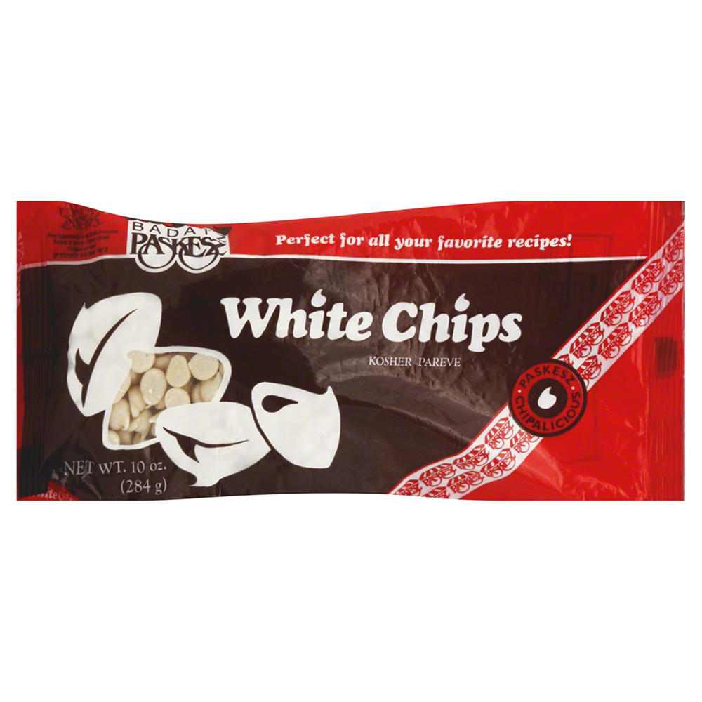 Paskesz Kosher White Baking Chips, 10 oz