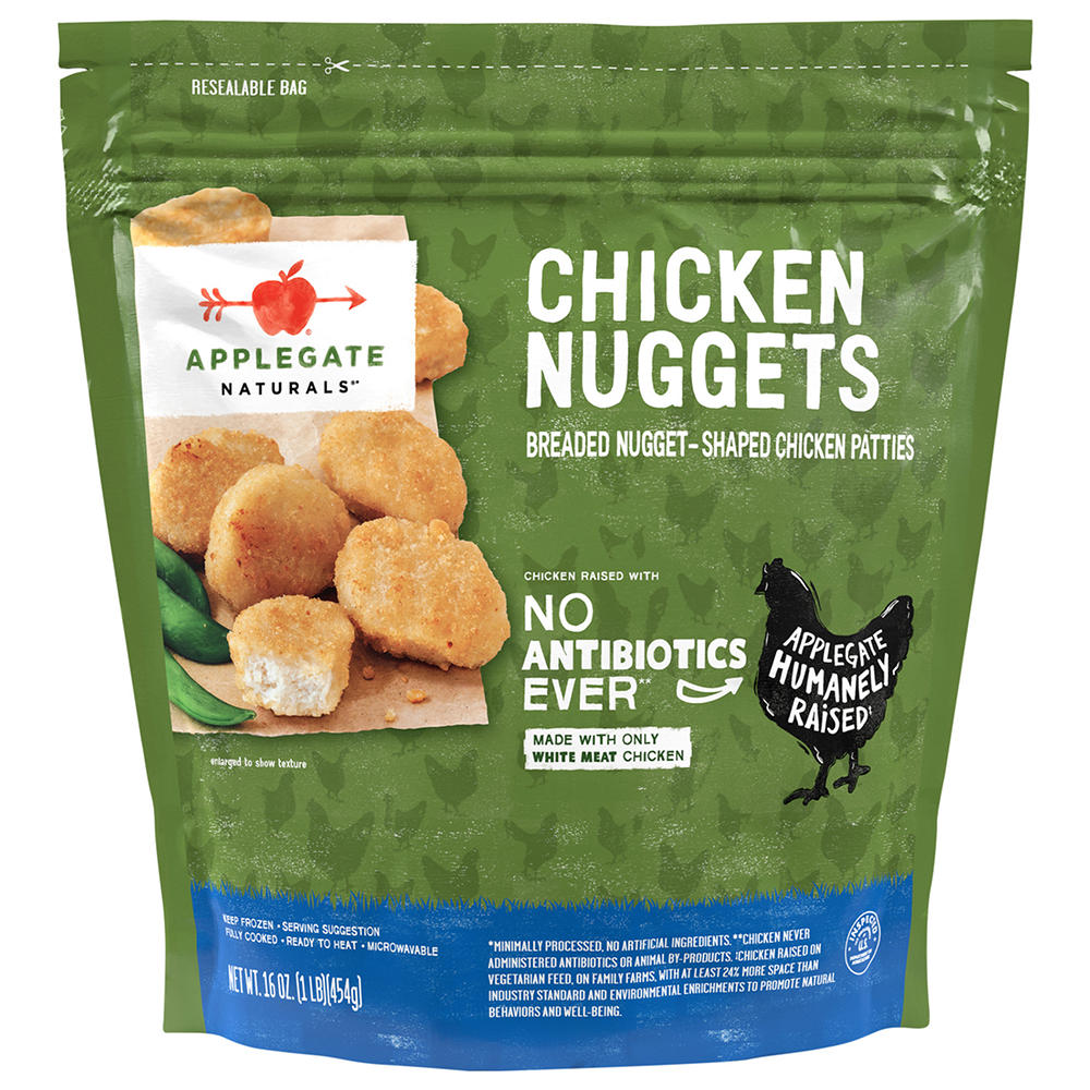 Applegate Naturals Fully Cooked Frozen Chicken Nuggets, 16 oz