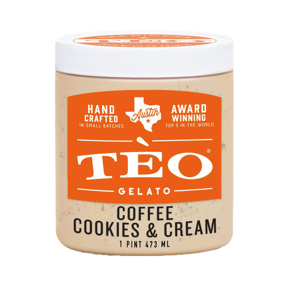 Tèo Coffee With Cookies & Cream Gelato, 1 pt