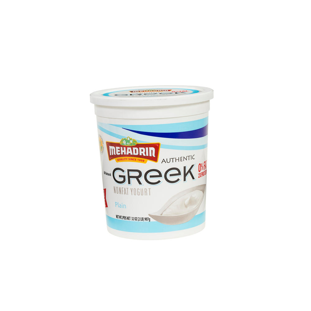 Mehadrin Plain Greek Yogurt, 32 oz