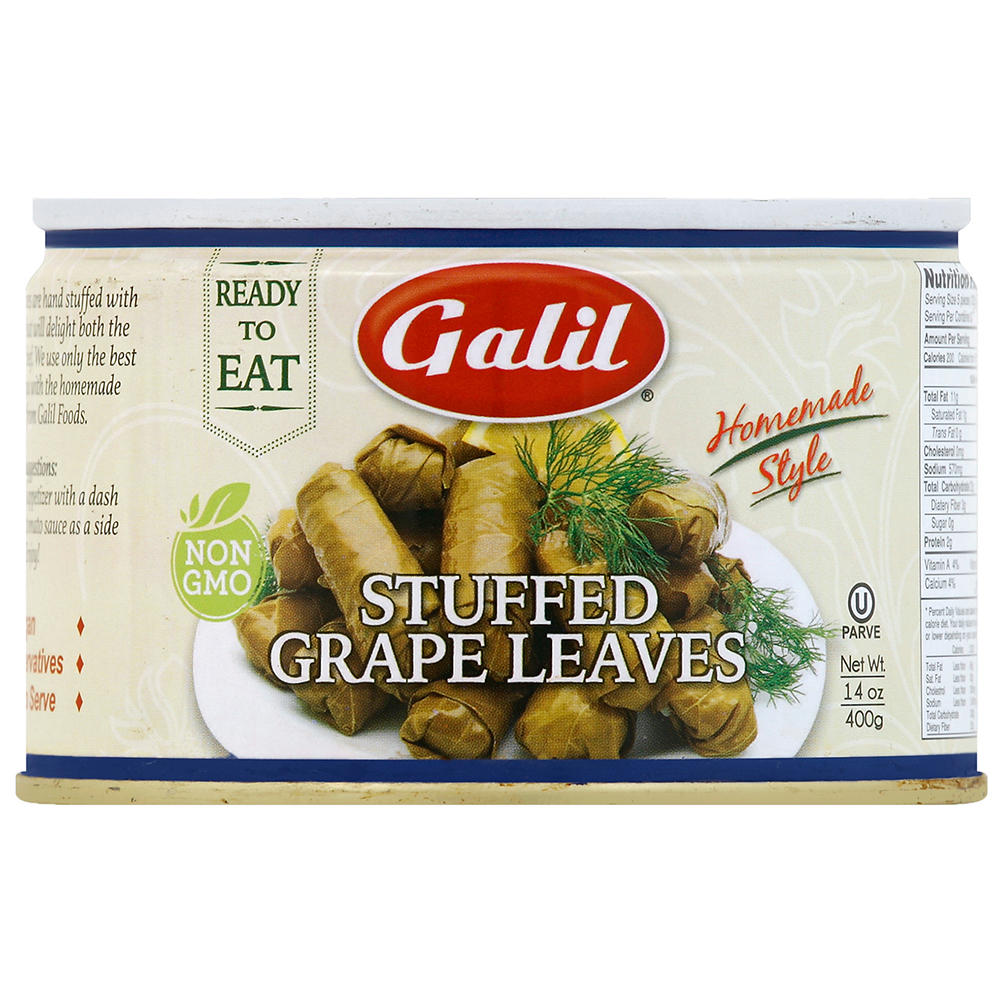Galil Kosher Stuffed Grape Leaves, 14 oz