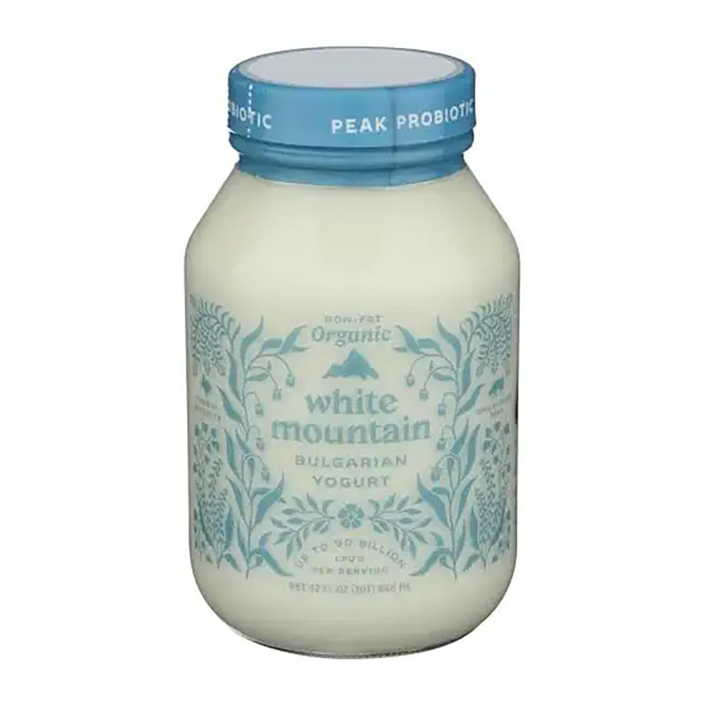 White Mountain Organic Plain Non-Fat Bulgarian Yogurt, 32  oz